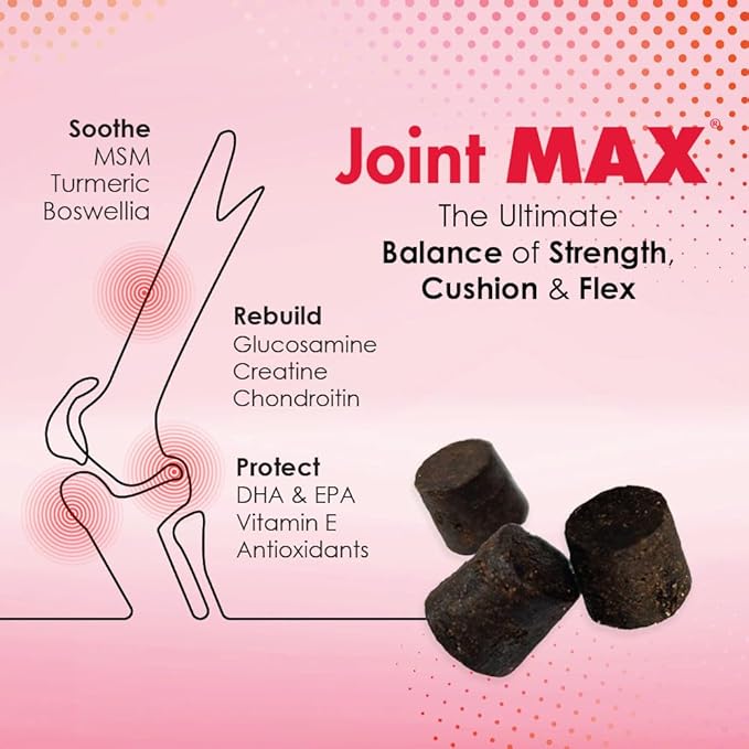 TS Joint Supplement Vet Formulated Pain & Inflammation Relief Treats Hip Dysplasia & Arthritis, Glucosamine, Chondroitin, Turmeric, MSM, HA, Creatine, Omega 3 EPA + DHA.120 Soft Chews