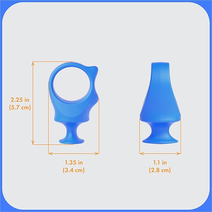 Pet Toothbrushing Assistant for Puppies' Dogs and Cats Allows You to Brush Your pet’s Teeth Without Constantly Worrying About Getting Bitten. (Blue, Small)