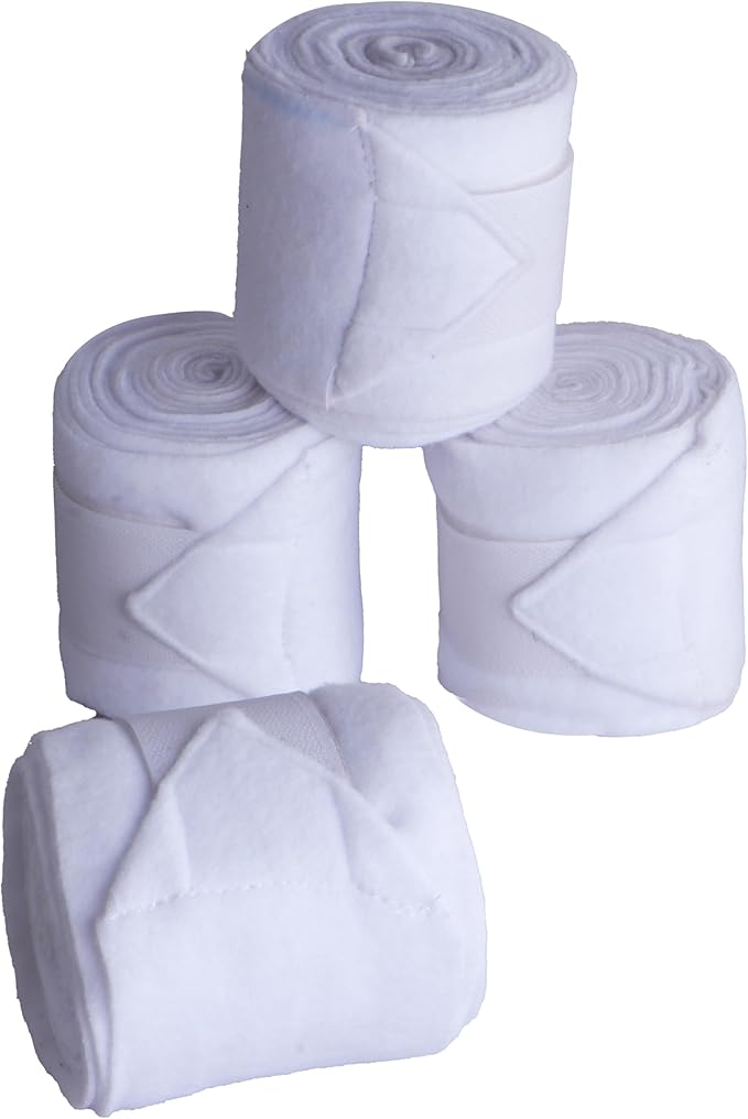 Horse Leg Bandage/Horse Leg wrap (Set of 4) Red, Blue, Navy Blue, Black, Pink, and White (White)