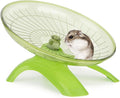 Hamster Wheel Flying Saucer Silent Exercise Wheel Running Wheel for Hamsters, Gerbils, Mice and Other Small Pets, Silent Hamster Running Wheel (Green)