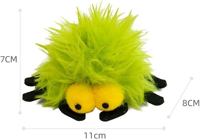 2 Pack-Spider Cat Kicker Toy with Catnip & Bell Inside, Cat Stuffed Animal Soft Cat Toys, Cute Cat Feather Toy Plush Cat Toy, Cat Nip Toys Cat Toys for Bored Cats, Interactive Cat Toys for Indoor Cats