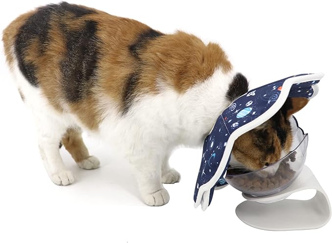 Soft Cat Cone, Adjustable Pet Recovery Collar After Surgery to Prevent Licking Wound, Protective Cat Neck Cone, Comfortable Pet Elizabethan Collar for Cats Kittens and Puppies (Large)