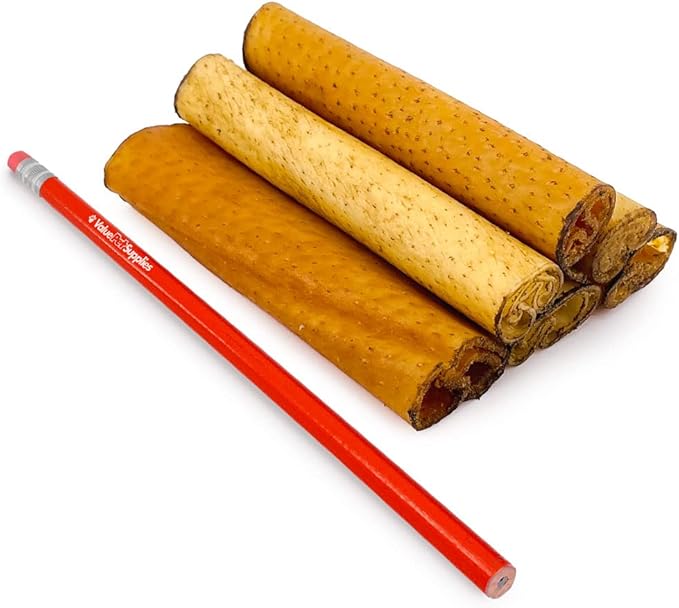 ValueBull USA Pig Skin Retriever Rolls, 4 Inch, Smoked, 200 Count Bulk Pack - Premium USA Pork Hide Dog Chews, One-Piece, Easy Digestion, High Protein