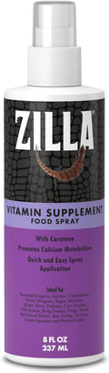 Zilla Vitamin Supplement Food Spray, with Carotene, Spray-on Multivitamin Supplement for Reptiles