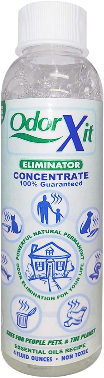 Odor Eliminator Concentrate (4oz) + Magic Air Odor Neutralizer Spray (8oz) – Natural & Safe Odor Removal for Pets, Home & On-the-Go