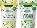 Good Natured Brand | Laundry Bundle | Carpet Freshener Lemon & Eucalyptus 47oz | Pet-Friendly Carpet Deodorizer | Laundry Powder Peppermint 47oz | Hypoallergenic Laundry Powder 94 Loads
