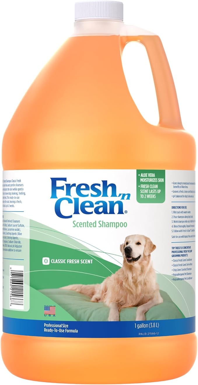 Lambert Kay Fresh'n Clean Scented Dog and Cat Shampoo, 1-Gallon