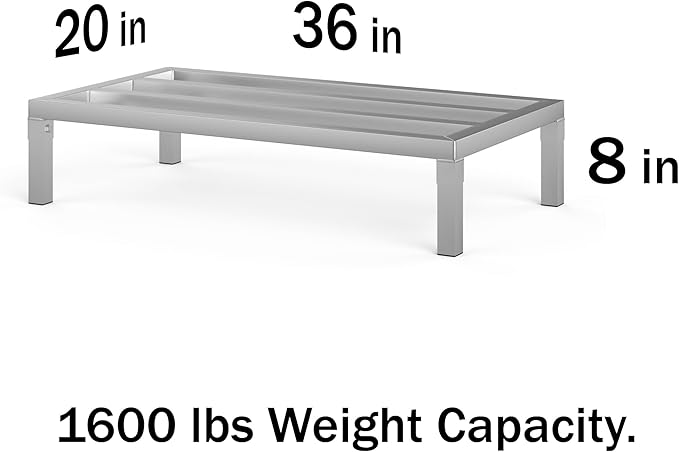 20 in X 36 in. Aquarium Stand | Industrial Style Aluminum Fish Tank Base with Open Frame Design
