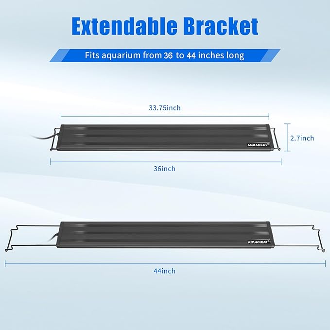 AQUANEAT LED Aquarium Light Full Spectrum for 36 Inch to 44 Inch Fish Tank Light Fresh Water