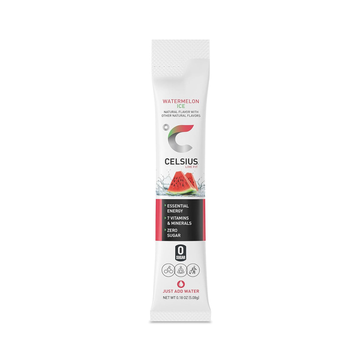 CELSIUS® On-The-Go Powder Sticks Dragonfruit Lime, Essential Energy 2.8 Oz