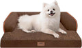 Small Dog Bed Orthopedic Washable Cat Bed Memory Foam Couch Sofa Comfy Pet Beds with Waterproof Removable Cover & Non-Slip Bottom