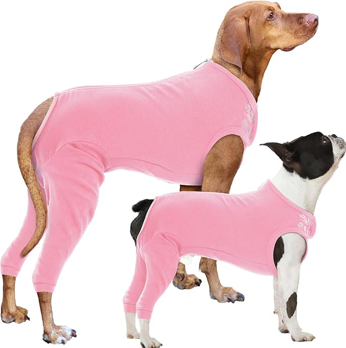 Nanaki Dog Wound Care Shirt, Leg Sleeves to Stop Licking Rear Leg and Abdomen, Surgery Suit for Female Spay, Onesie for Surgery Female, Surgical Recovery Suit Wound Heal Clothes