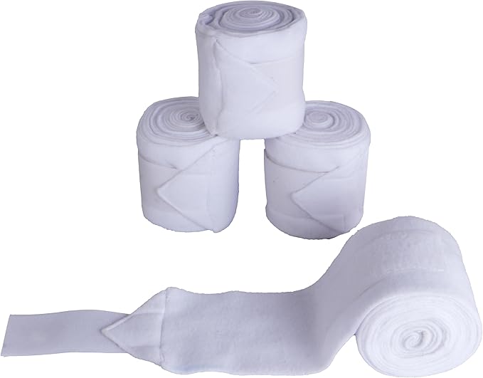 Horse Leg Bandage/Horse Leg wrap (Set of 4) Red, Blue, Navy Blue, Black, Pink, and White (White)
