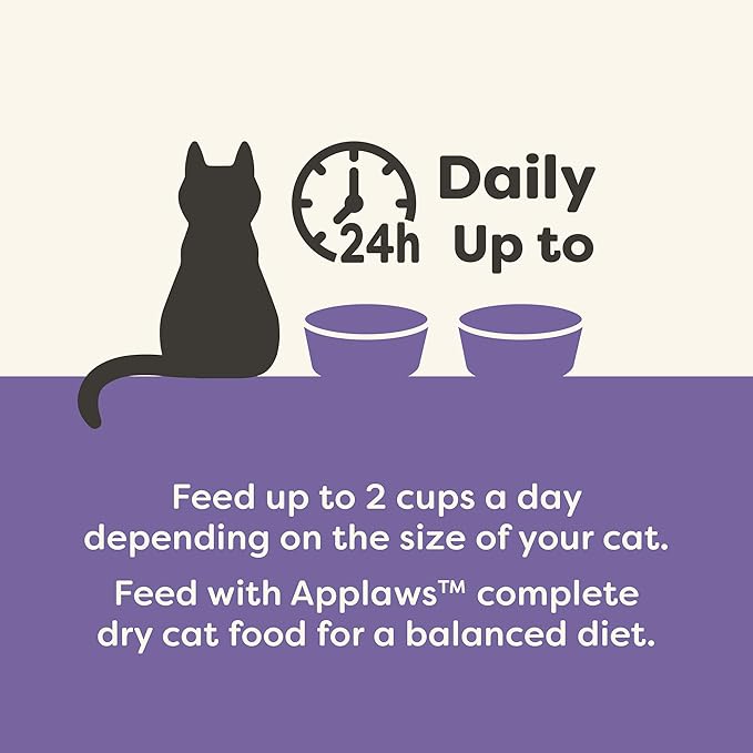 Applaws Natural Wet Cat Food, Limited Ingredient, Grain-Free, Protein with No Artificial Additives, Variety Pack in Broth (8X 2.12 oz Easy-Open Cups)