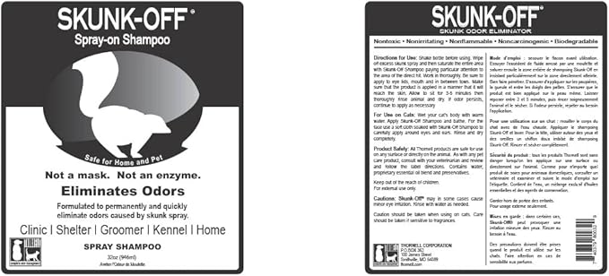 Skunk-Off Shampoo Spray, 32oz