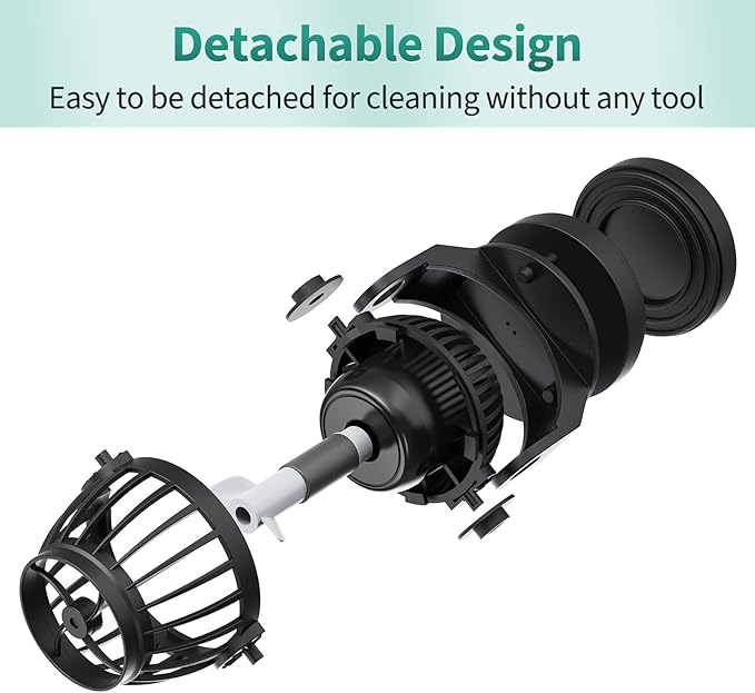 Uniclife Aquarium Wave Maker for 30-60 Gallon Fish Tanks 1058 GPH Adjustable Circulation Pump with Controller and Strong Magnetic Suction Base Submersible Power Head for Fresh and Salty Water