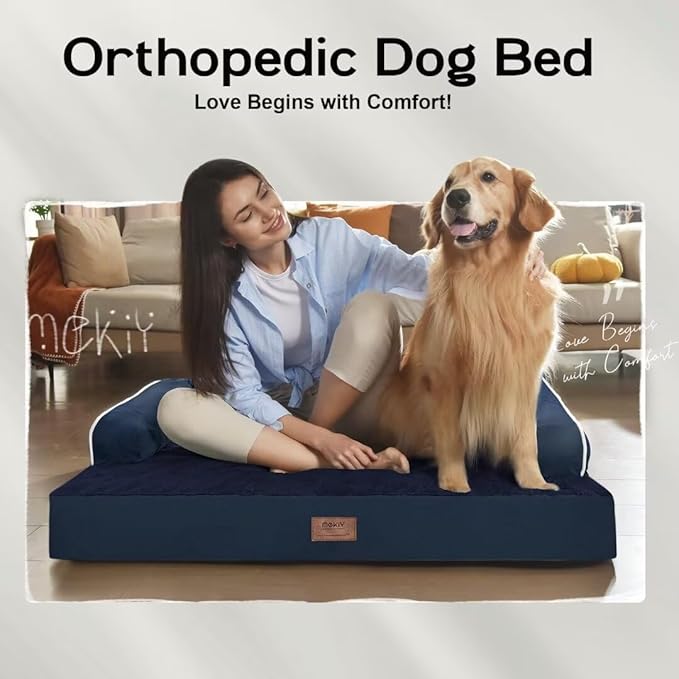 Small Dog Bed Orthopedic Washable Cat Bed Memory Foam Couch Sofa Comfy Pet Beds with Waterproof Removable Cover & Non-Slip Bottom