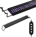GLOWRIUM Aquarium Light, LED Freshwater Fish Tank Light with Timer, Full Spectrum Planted Aquarium Grow Lights with Daylight/Moonlight Mode, Brightness Adjustable, Auto On/Off (48-58 in)
