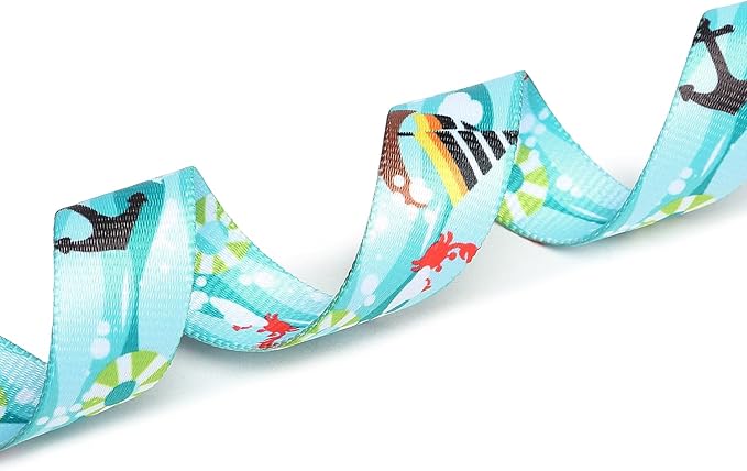 Mercano Adjustable Dog Collar - Special Design Patterns, Soft Nylon Comfortable Durable Pet Collar for Small Medium Large Dogs (L, Sail)