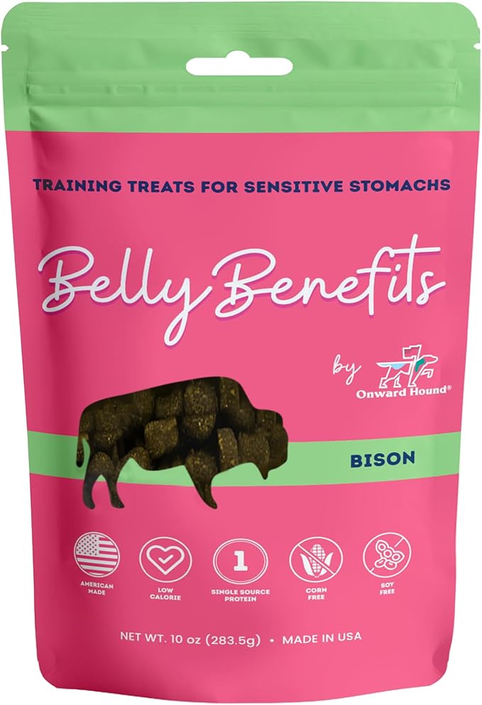 Training Treats for Dogs - Soft Bison - Low Calorie Dog Training Treats for Sensitive Stomachs with Single Source Premium Protein, Corn Free, & Soy Free Formula - 10 oz