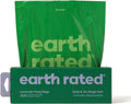 Earth Rated Dog Poop Bags, Thick Grab and Go Single Roll, Ideal for Backyard Pickups, Lavender Scented, 300 Count