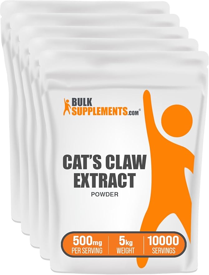 BulkSupplements.com Cat's Claw Extract Powder - Herbal Supplements, for Joint & Immune Support - 500mg of Cats Claw Extract per Serving, Gluten Free (5 Kilograms - 11 lbs)