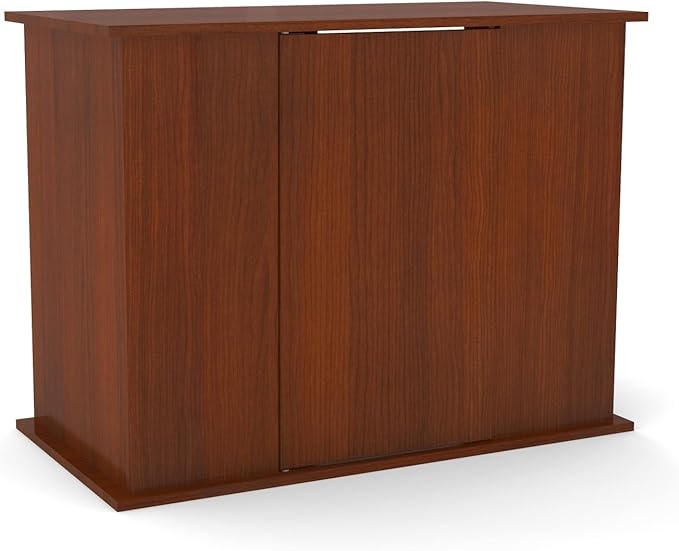 Aquatic Fundamentals AMZ-36501-68, 50-65 Gallon Aquarium Stand with Double Door Storage, Serene Cherry Finish