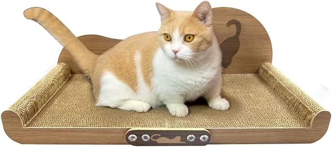 Cat Scratcher Couch Cat Scratching Bed Large Cat Scratcher Bed Cat Lounge Bed Scratching Pad for Indoor Cats