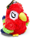 Barkbox Super Chewer Tough Dog Chew Toys for Aggressive Chewers, Plush 2 Toys in 1 (Parrot - Large)