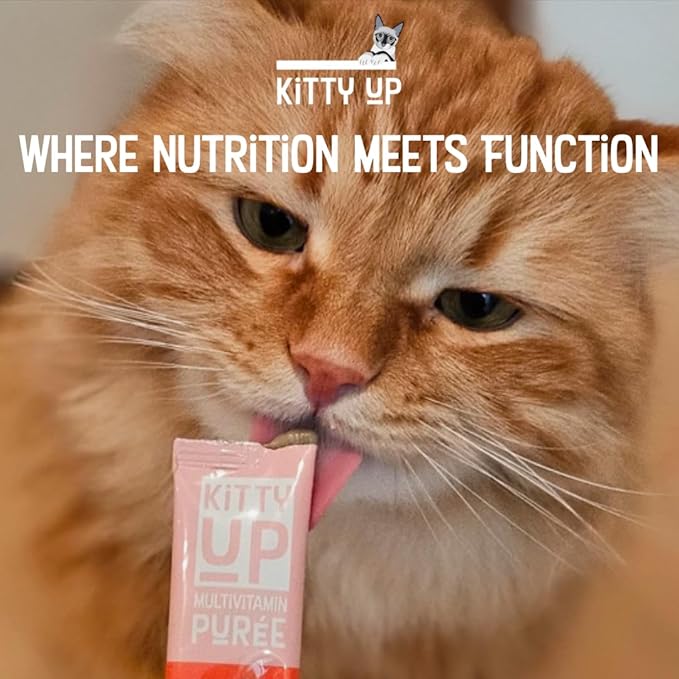 Lickable Cat Treats -Real Tuna Multivitamin Puree with Lysine & Taurine for Indoor Cats | Grain-Free, Squeeze Tube (12 Pack)