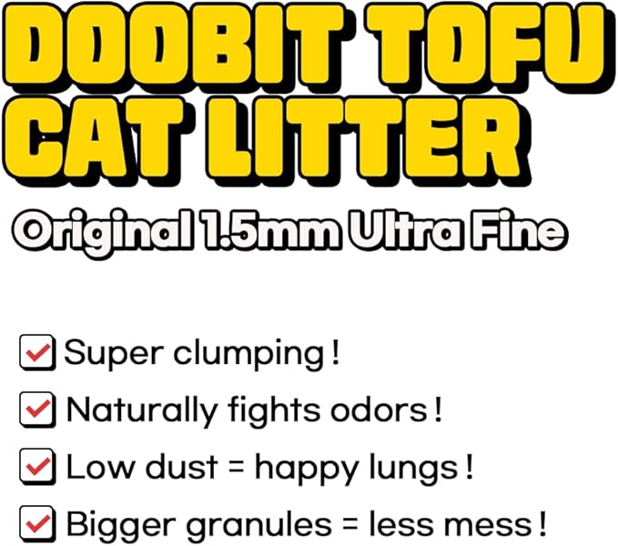 Tofu Cat Litter 100%, I'm Gonna Pee, Strong Clumping, Toilet Flushable, Less Dust, Less Tracking by Pallet Type, All Natural Ingredients, Biodegradable, Safe for Environment(5.7lb x 1pack)