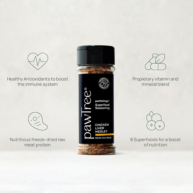 pawTree Unleash Your Inner Chef - pawPairings Pet Food Topper - 3Pack (Salmon, Beef, Chicken Liver)