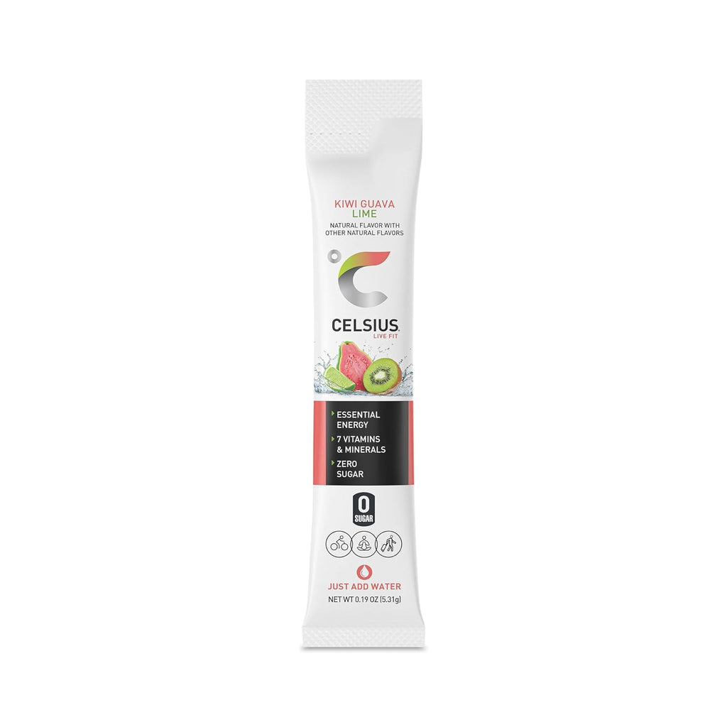 CELSIUS® On-The-Go Powder Sticks Dragonfruit Lime, Essential Energy 2.8 Oz