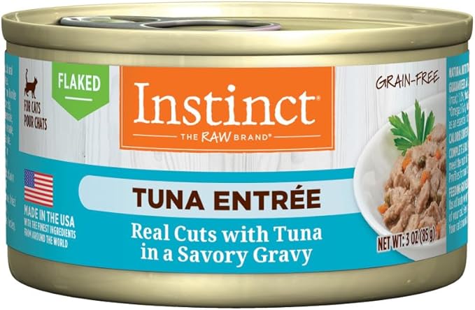 Instinct Flaked Entrée Wet Canned Cat Food - Tuna, 3 oz. Cans (Pack of 24)