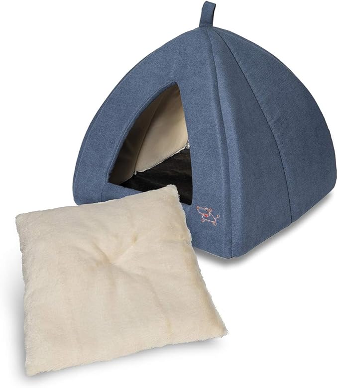 Pet Tent-Soft Bed for Dog and Cat by Best Pet Supplies - Navy, 16" x 16" x H:14"