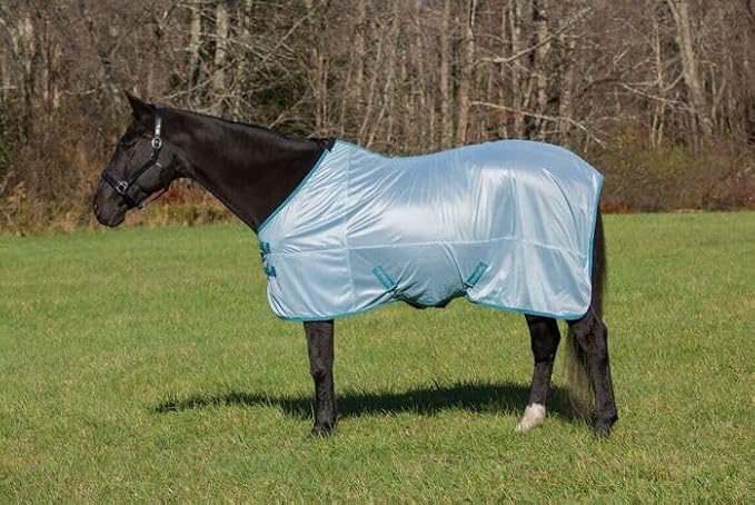 TuffRider Comfy Mesh Fly Sheet | UV Protection Horse Sheet, Standard Neck, 130 Grams Breathable Polyester Mesh