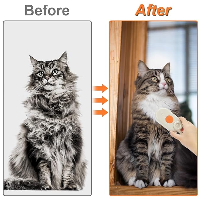 New Cat Grooming Brush With Steam - Rechargeable, Anti-Static, Massage, Cleaning, Shedding & Combing All In One
