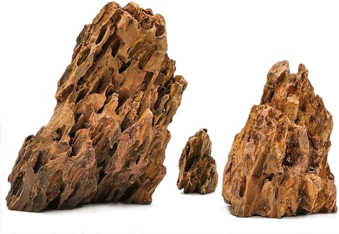 Natural Dragon Rock Carefully Selected Mixed Sizes, Decorative Aquarium Rocks, Aquarium Stones for Fish Tank (10lb-Extra Large)