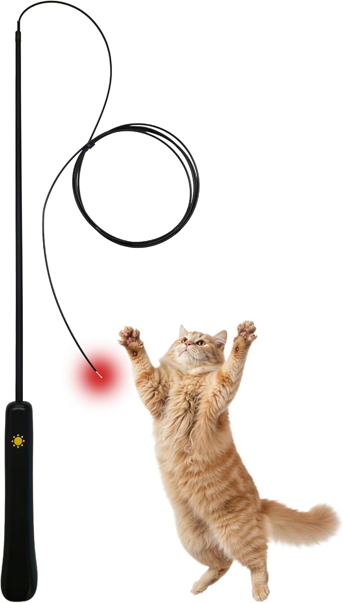 THE WAYS Lumiwhisker Cat Toys for Indoor Cats, LED Light Wand Toy