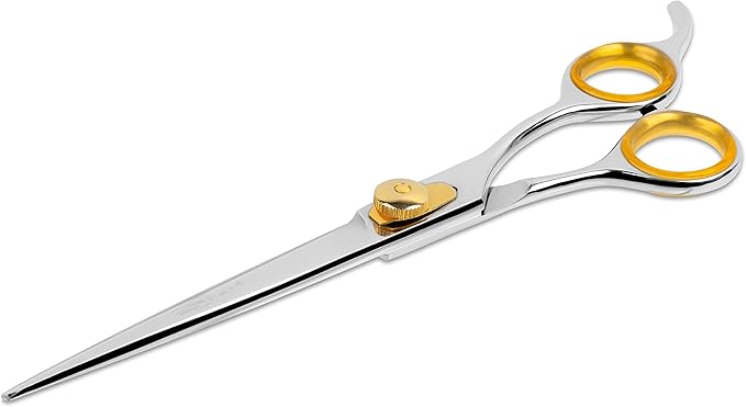 Sharf Gold Touch 440c Japanese Stainless Steal Pet Grooming Shear, 8.5 Inch Straight
