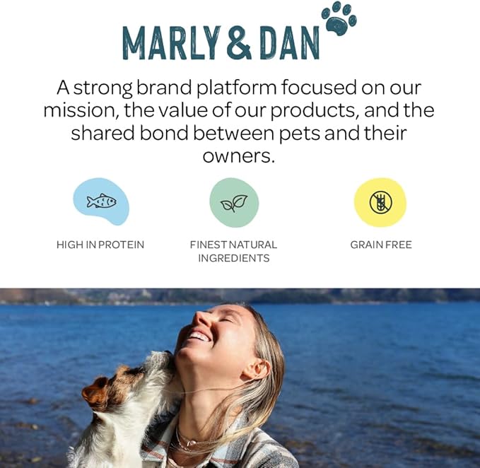Marly & Dan Healthy & Functional Salmon Treats for Cats, Purrfectly Tasty Calm Recipe