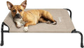 Veehoo Original Elevated Dog Cot - One-Sided Raised Headboard Cooling Pet Bed, Non-Slip & Breathable, L, CWC2417A