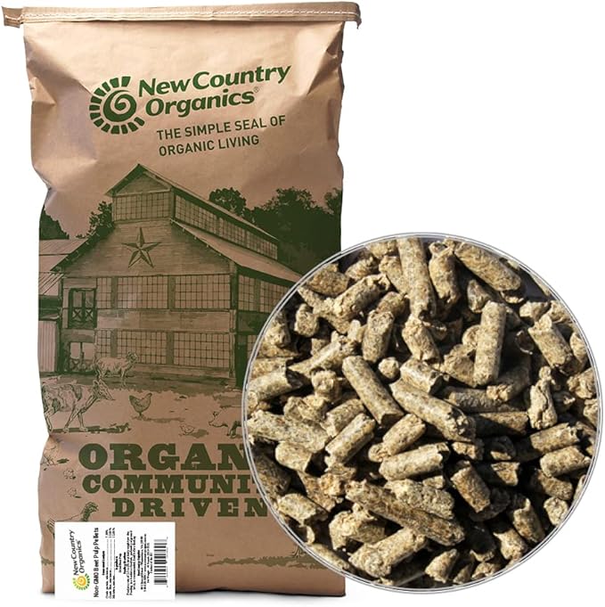 New Country Organics | Beet Pellets | Beet Pulp for Horses | Higher Fibre and Non-GMO | 40 lbs