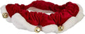 Huxley & Kent Ruff Pet Scrunchy | Santa (Extra-Small) | Festive Christmas/Holiday Neckwear for Dogs/Cats | Fun Stretchable Costume Accessory | Soft Collar with Bells