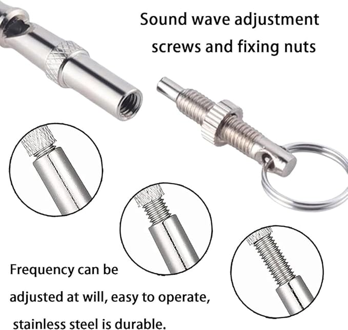 2 Pack Ultrasonic Dog Whistles - Stop Dog Barking, Professional Silent Recall Training Whistle, Ultra-Wide Frequency for All Dog Breeds