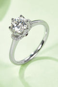 1 Carat Brilliant Round Cut Sparkala™ Platinum Over Pure Sterling Silver Ring