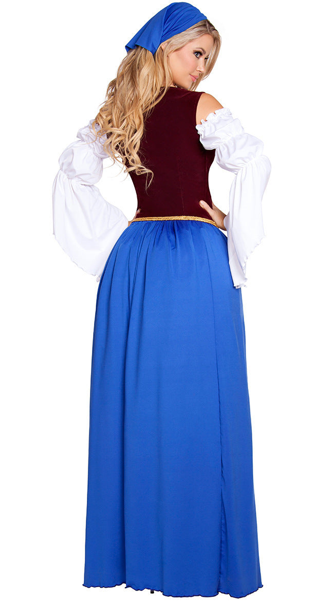 European Size Halloween Costume German Beer Festival Costume Bavarian National Performance Costume