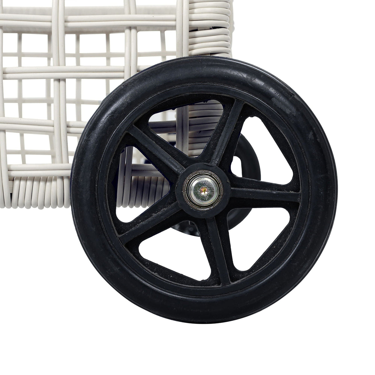 Outdoor Lounge Chair With 5 Position Backrest With Cushion And Wheels