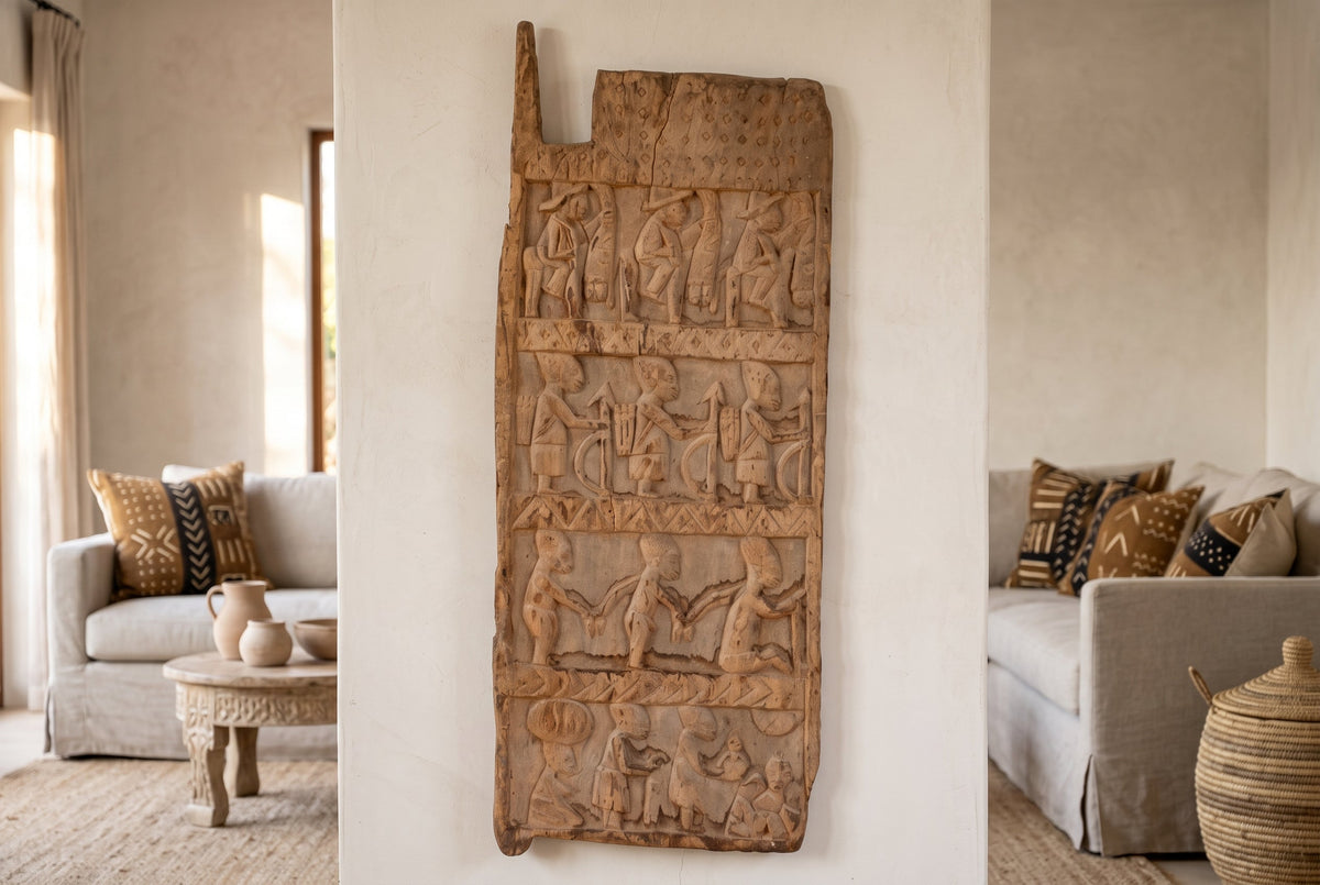 Antique Nigerian Yoruba Palace Door