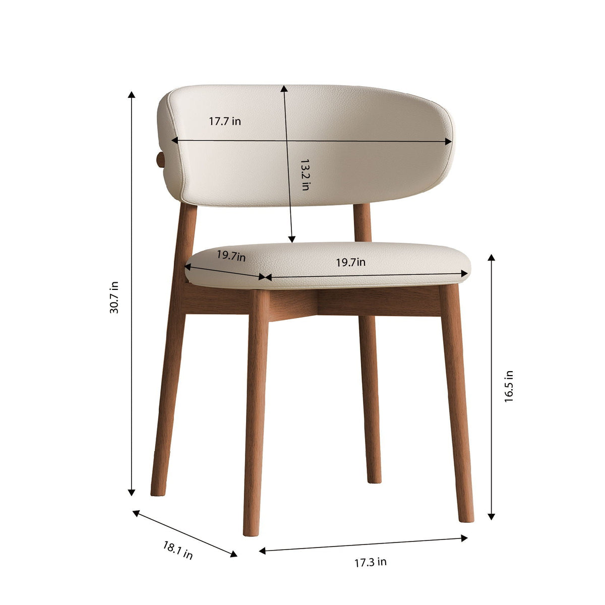 Dining Chairs For Dining Room (Set of 2) - White